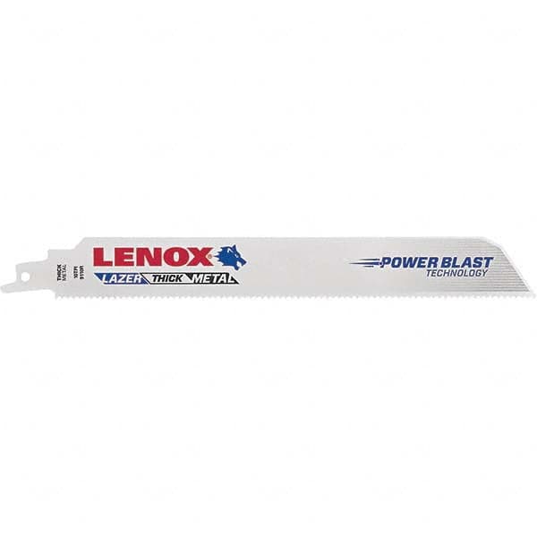 Lenox - Reciprocating Saw Blades Blade Material: Bi-Metal Blade Length (Decimal Inch): 9.00 - Exact Tool & Supply