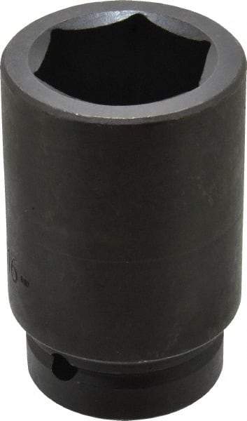 Proto - 1" Drive 1-11/16" Deep Impact Socket - 6 Points, 4" OAL - Exact Tool & Supply