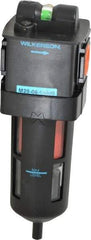 Wilkerson - 3/4" Port Coalescing Filter - Polycarbonate Bowl, Automatic Drain, 150 Max psi, 0.01 Micron Rating, 9-1/4" Long x 2.9" Wide x 9-1/4" High - Exact Tool & Supply