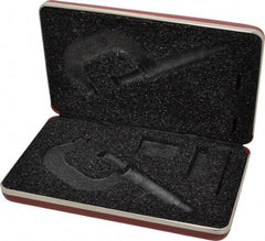 Starrett - Micrometer Case - 2" Max Measurement, Use with 2, 2A, 2M & 2MA Outside Micrometers - Exact Tool & Supply
