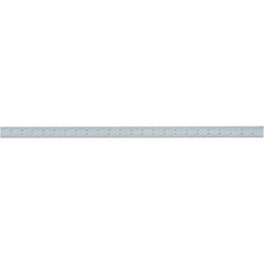 Starrett - 24 Inch Long Blade, 4R Graduation Combination Square Blade - Uncoated, Steel, 1/64, 1/32 1/16 and 1/8 Inch Graduation - Exact Tool & Supply