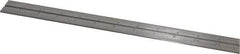 Starrett - 12 Inch Long Blade, 16R Graduation Combination Square Blade - Steel, 1/100, 1/64, 1/50 and 1/32 Inch Graduation - Exact Tool & Supply