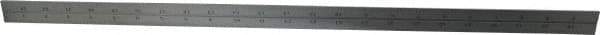 Starrett - 24 Inch Long Blade, 4R Graduation Combination Square Blade - Satin Chrome Finish, Steel, 1/64, 1/32 1/16 and 1/8 Inch Graduation - Exact Tool & Supply