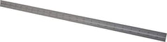 Starrett - 24 Inch Long Blade, 16R Graduation Combination Square Blade - Satin Chrome Finish, Steel, 1/100, 1/64, 1/50 and 1/32 Inch Graduation - Exact Tool & Supply