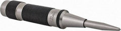 Starrett - 11/16" Automatic Center Punch - 5-1/4" OAL, Steel - Exact Tool & Supply