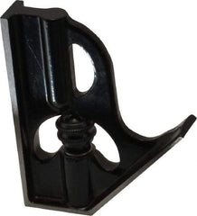 Starrett - 4 Inch Long Blade, Square Head - Smooth Black Enamel, Coated Forged and Hardened Steel - Exact Tool & Supply