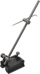 Starrett - 1 Spindle, 7 Inch Spindle Length, Surface Gage - 2 Inch Long x 1-1/2 Inch Wide Base, Hardened Steel - Exact Tool & Supply