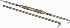Starrett - 9" OAL Straight/Bent Scriber - Steel with Interchangeable Point - Exact Tool & Supply