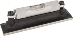 Starrett - 4" Long, 0.0050 & 0.0500" Graduation Sensitivity per 10", 1 Vial, Machinists' Level - Cast Iron, 1/64" Base Flatness, 7/8" Wide x 1-3/16" High - Exact Tool & Supply