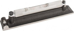 Starrett - 8" Long, 0.0050 & 0.0500" Graduation Sensitivity per 10", 2 Vials, Machinists' Level - Cast Iron, 1/64" Base Flatness, 1-5/16" Wide x 1-5/8" High - Exact Tool & Supply