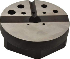 Starrett - 1 Piece Vise Bench Block - Alloy Steel, 1/8 - 7/8 Tapped Hole, 4-7/8" Wide, 1-1/2" High - Exact Tool & Supply