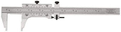 Starrett - 0 to 48" Steel Vernier Caliper - 0.0010" Graduation, 3" Jaw Depth, 0.0005" Accuracy - Exact Tool & Supply