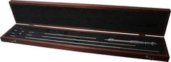Starrett - 8 to 32", Satin Chrome Coated, Mechanical Inside Micrometer Set - 0.001" Graduation, Friction Thimble - Exact Tool & Supply