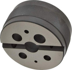 Starrett - 1 Piece Vise Bench Block - Steel, 1/8 - 5/8 Tapped Hole, 3" Wide, 1-1/2" High - Exact Tool & Supply