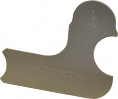 Starrett - 1/4 Inch Radius Gage - Satin Chrome Finish, Stainless Steel - Exact Tool & Supply