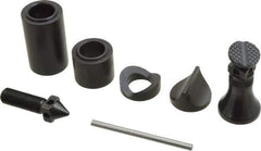 Starrett - 7 Piece, 2-1/4 to 3-3/8" High, 1,000 Lb Capacity Screw Jack Set - 2-1/4 to 3-3/8" Measuring Range, 6-3/8" Overall Height, 1-1/4" Base Diam - Exact Tool & Supply