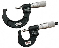 Starrett - 6 to 7" Range, 0.0001" Graduation, Mechanical Outside Micrometer - Ratchet Stop Thimble, Accurate to 0.00015", Digital Counter - Exact Tool & Supply