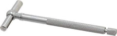 Starrett - 3/4 to 1-1/4 Inch, 2-3/8 Inch Overall Length, Telescoping Gage - 2-3/8 Inch Long Handle, Chrome Plated - Exact Tool & Supply