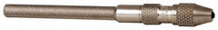 Starrett - 3-3/4" Long, 1.4mm Capacity, Double-End Spring-Action Pin Vise - 3-3/4" Long, 0.01" Min Capacity - Exact Tool & Supply