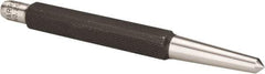 Starrett - 1/4" Center Punch - 5" OAL, Steel - Exact Tool & Supply