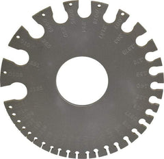 Starrett - #36, Steel Wire and Sheet Metal Gage - Use with Uncoated Sheet and Plate Iron and Steel - Exact Tool & Supply