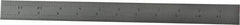 Starrett - 12" Long, 1/64, 1/32, 1/16, 1/8" Graduation, Flexible Steel Rule - 4R Graduation Style, 1" Wide, Silver, Satin Chrome Finish - Exact Tool & Supply