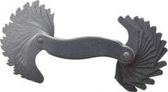 Starrett - 30 Leaf, 6 to 60 TPI Range, Steel Screw Pitch Gage - 60° Thread Angle - Exact Tool & Supply
