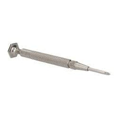 Starrett - #0 Phillips Point, 5/8" Blade Length Precision Phillips Screwdriver - 3-3/4" OAL - Exact Tool & Supply