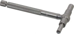 Starrett - 1-1/4 to 2-1/8 Inch, 3 Inch Overall Length, Telescoping Gage - 2-3/8 Inch Long Handle, Satin Chrome Finish - Exact Tool & Supply