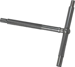 Starrett - 3-1/2 to 6 Inch, 3 Inch Overall Length, Telescoping Gage - 3-1/4 Inch Long Handle, Satin Chrome Finish - Exact Tool & Supply