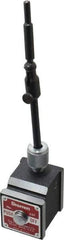 Starrett - 150 Lb Magnetic Force, Fine Adjustment Indicator Positioner & Holder with Base - Post & Rod, Rectangular Base, 1-15/16" Base Height, 1-5/8" Base Length, 1-7/8" Base Width - Exact Tool & Supply