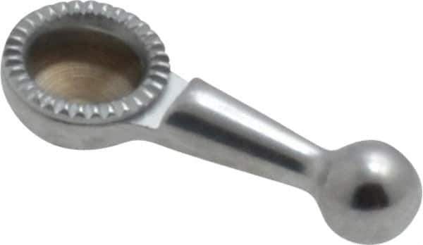 Starrett - 3mm Ball Diam, Steel, Ball Test Indicator Contact Point - 5/32" Contact Point Length, Use with Starrett 711 Series Last Word Dial Test Indicators - Exact Tool & Supply