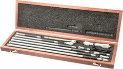 Starrett - 1-1/2 to 32 Inch Range, Satin Chrome Coated, Mechanical Inside Tubular Micrometer - 0.001 Inch Graduation, 0.0001 Inch Accuracy - Exact Tool & Supply