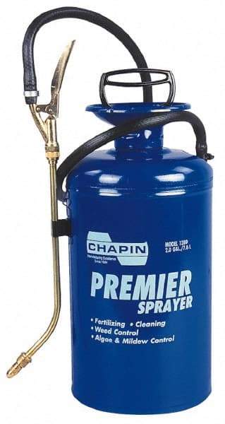 Chapin - 2 Gal Garden Hand Sprayer - Reinforced Hose, Polyethylene Tank, For Industrial Applications - Exact Tool & Supply