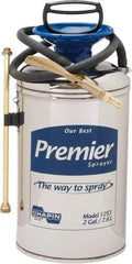 Chapin - 2 Gal Garden Hand Sprayer - Stainless Steel Tank, Wide Mouth, Reinforced Hose, For Industrial Applications - Exact Tool & Supply