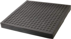 Mason Ind. - 10" Long x 10" Wide x 1" Thick, Rubber, Machinery Leveling Pad & Mat - 25,000 Lb Max Load - Exact Tool & Supply