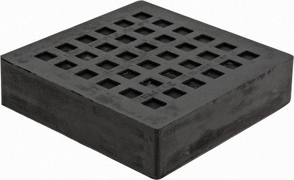 Mason Ind. - 4" Long x 4" Wide x 1" Thick, Rubber, Machinery Leveling Pad & Mat - 2,400 Lb Max Load - Exact Tool & Supply