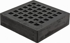 Mason Ind. - 4" Long x 4" Wide x 1" Thick, Rubber, Machinery Leveling Pad & Mat - 2,400 Lb Max Load - Exact Tool & Supply