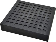Mason Ind. - 6" Long x 6" Wide x 1" Thick, Rubber, Machinery Leveling Pad & Mat - 7,900 Lb Max Load - Exact Tool & Supply