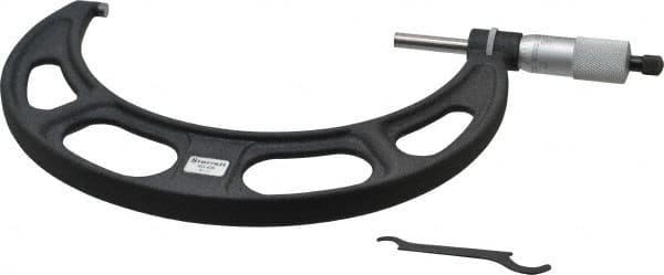 Starrett - 6 to 7" Range, 0.0001" Graduation, Mechanical Outside Micrometer - Exact Tool & Supply