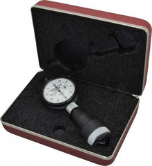 Starrett - 0 to 1", 90 to 127° Included Angle, Internal Chamfer Gage - White Hardened Tool Steel (Plunger), 3 Blade Plunger - Exact Tool & Supply