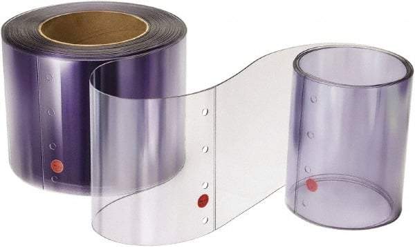 TMI, LLC - Clear Smooth Rip-A-Strip Roll Dock Curtain Strips - 16" Wide x 16' Long x 0.16" Thick, Vinyl - Exact Tool & Supply