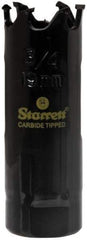 Starrett - 5-1/2" Diam, 1-5/8" Cutting Depth, Hole Saw - Carbide-Tipped Saw, Toothed Edge - Exact Tool & Supply