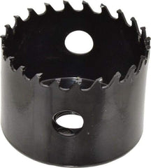 Starrett - 2-1/2" Diam, 1-5/8" Cutting Depth, Hole Saw - Carbide-Tipped Saw, Toothed Edge - Exact Tool & Supply