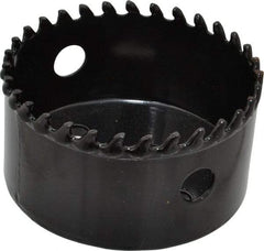 Starrett - 3-3/8" Diam, 1-5/8" Cutting Depth, Hole Saw - Carbide-Tipped Saw, Toothed Edge - Exact Tool & Supply