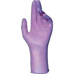 MAPA Professional - Size S Industrial Grade Powder Free Purple Natural Rubber, Nitrile, Neoprene Blend Disposable Gloves - Exact Tool & Supply