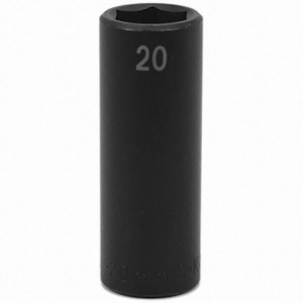 SK - Impact Socket - 1/2"DR 20MM DEEP IMPACT SOCKET - Exact Tool & Supply