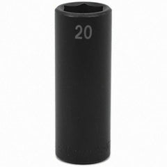 SK - Impact Socket - 1/2"DR 20MM DEEP IMPACT SOCKET - Exact Tool & Supply
