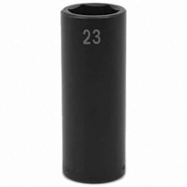 SK - Impact Socket - 1/2"DR 23MM DEEP IMPACT SOCKET - Exact Tool & Supply