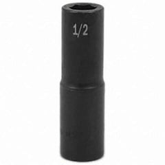 SK - Impact Socket - 1/2"DR 1/2" DEEP IMPACT SOCKET - Exact Tool & Supply